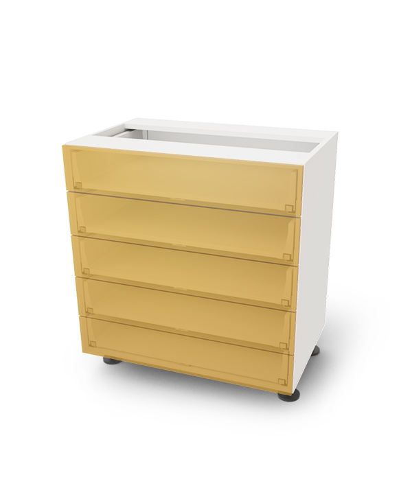 Spodní skříňka s 5 zásuvkami, 80 cm