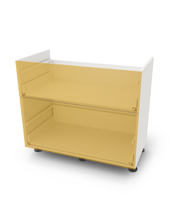 Spodní skříňka pro varnou desku se 2 zásuvkami, 100 cm