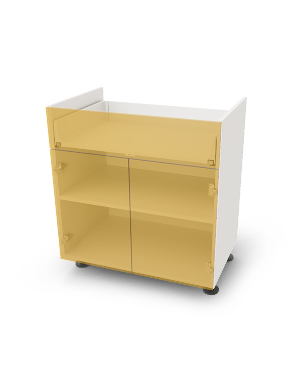 Spodní skříňka pro varnou desku s 1 zásuvkou a dviřky, 80 cm