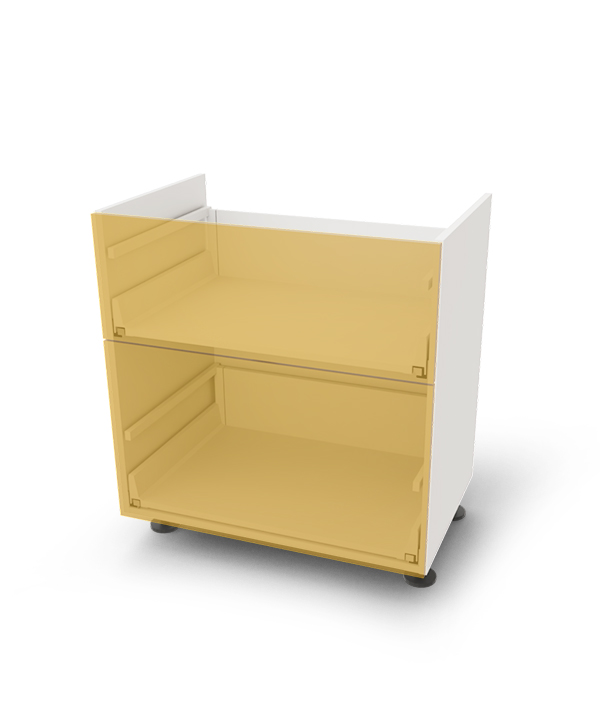 Spodní skříňka pro varnou desku se 2 zásuvkami, 80 cm