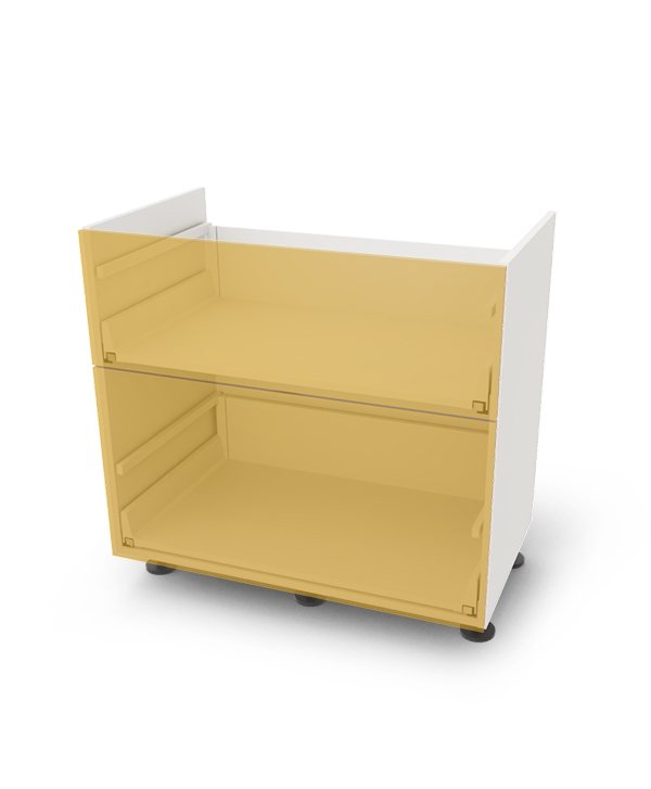 Spodní skříňka pro varnou desku se 2 zásuvkami, 90 cm