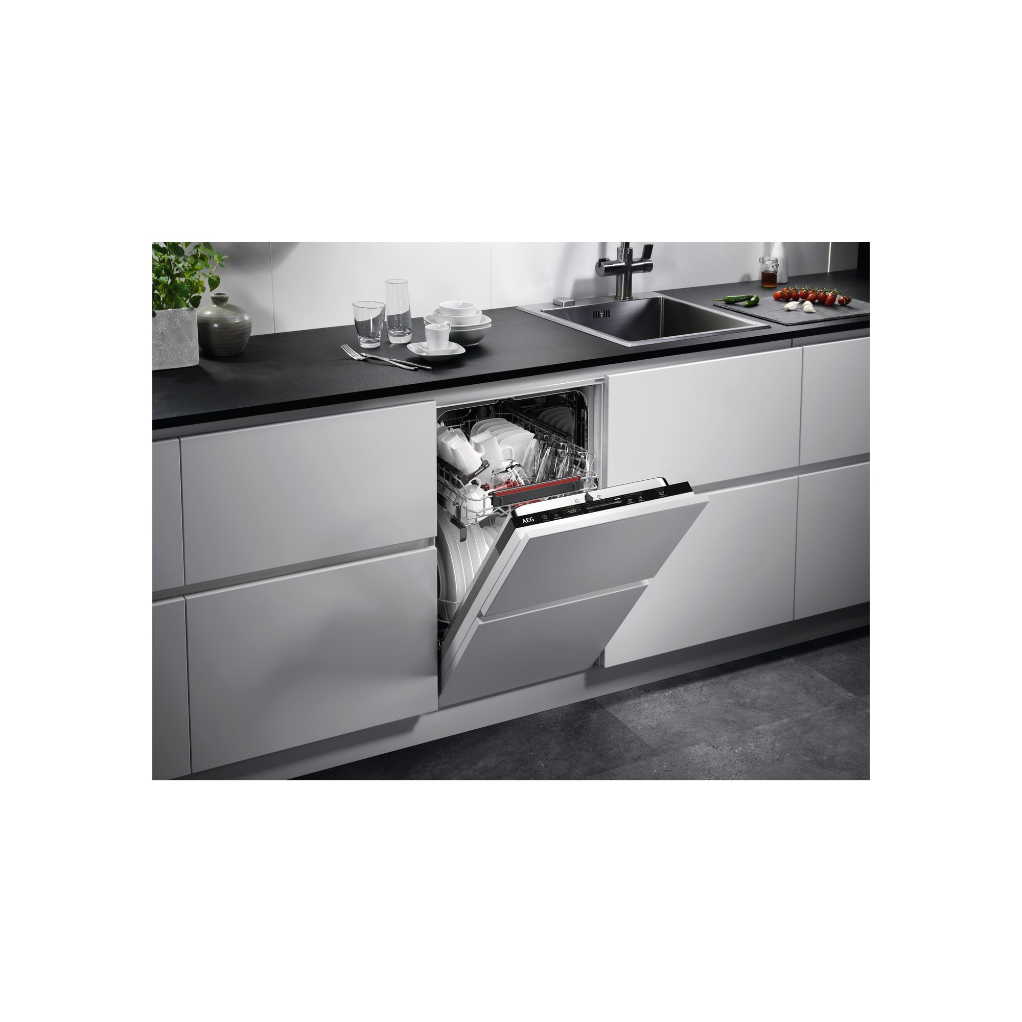 AEG Mastery SatelliteClean FSE62417P - Myčka nádobí - plně integrovaná 45 cm