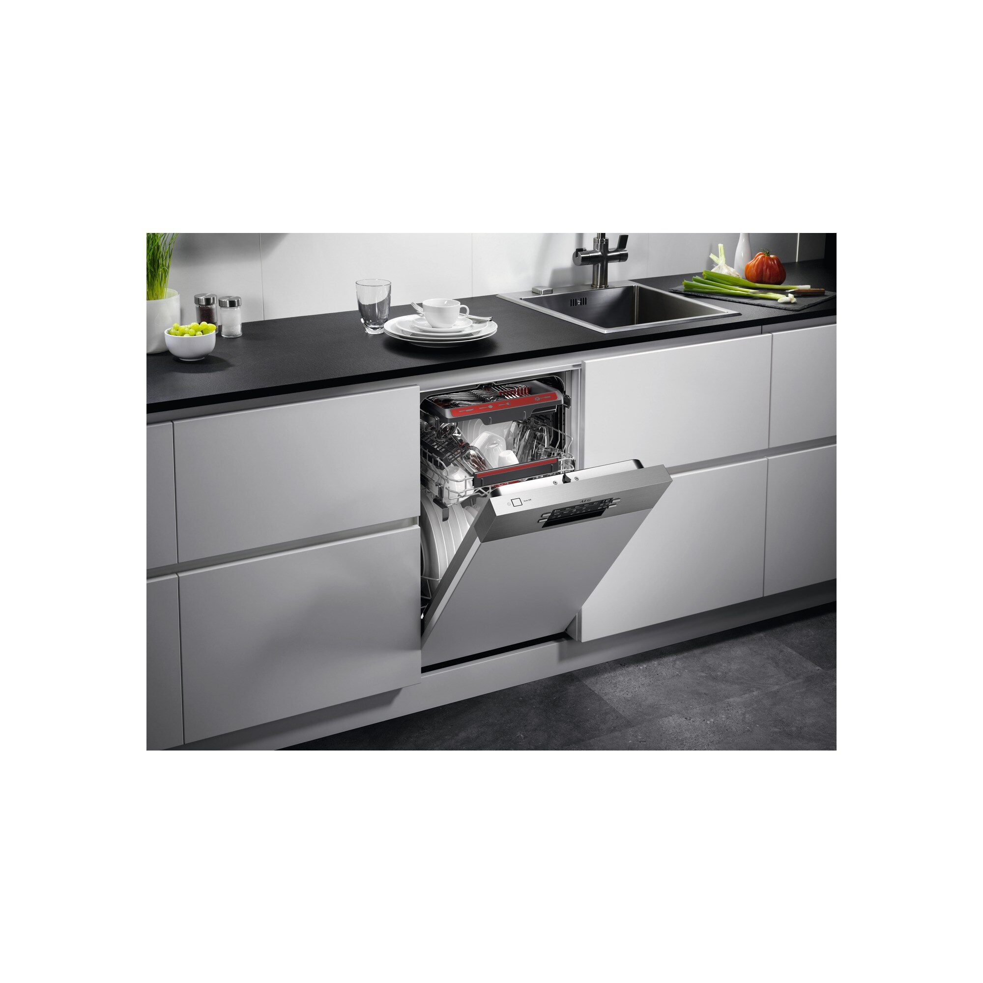 AEG Mastery MaxiFlex FEE73517PM - Myčka nádobí - s panelem 45 cm