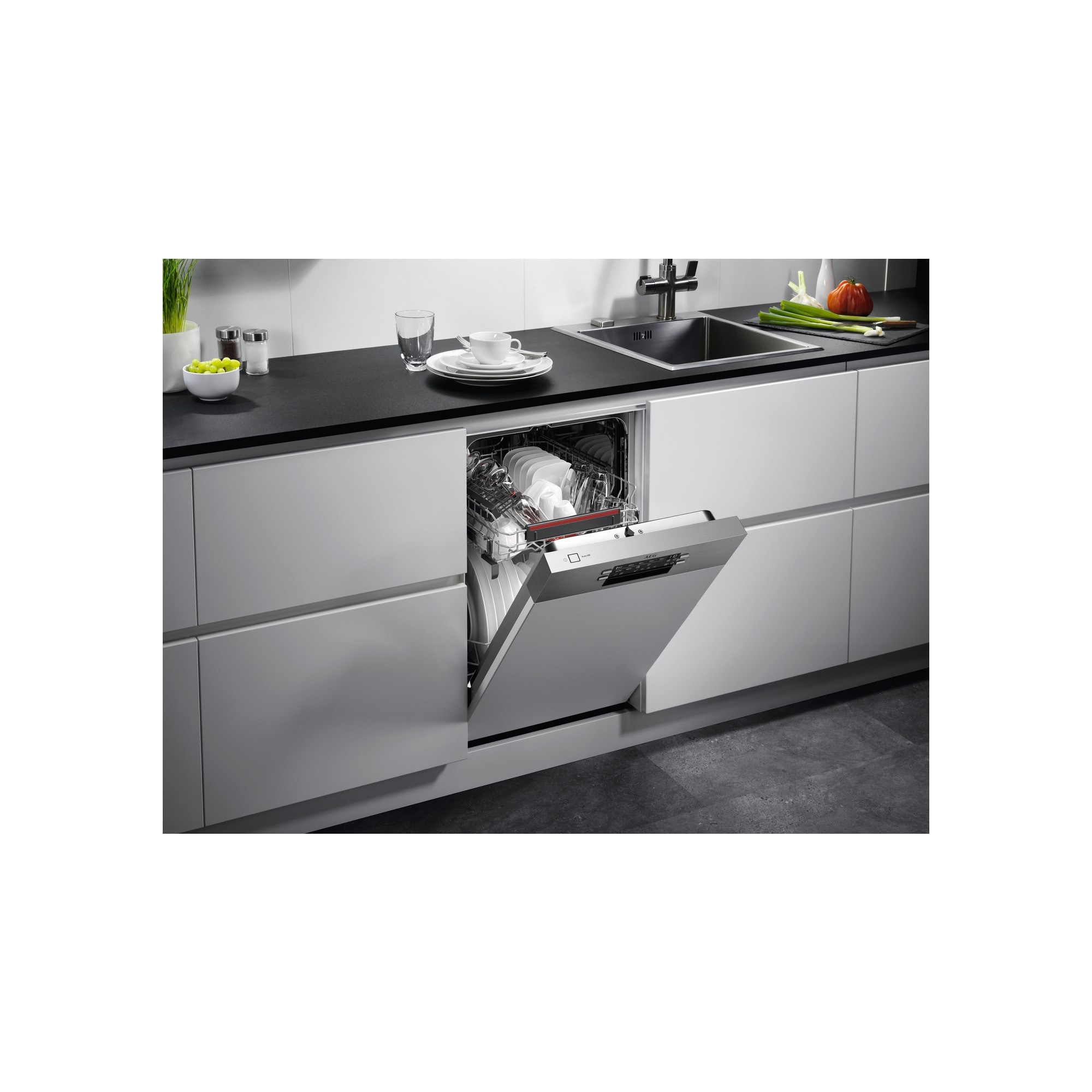 AEG Mastery FEE73407ZM - Myčka nádobí - s panelem 45 cm