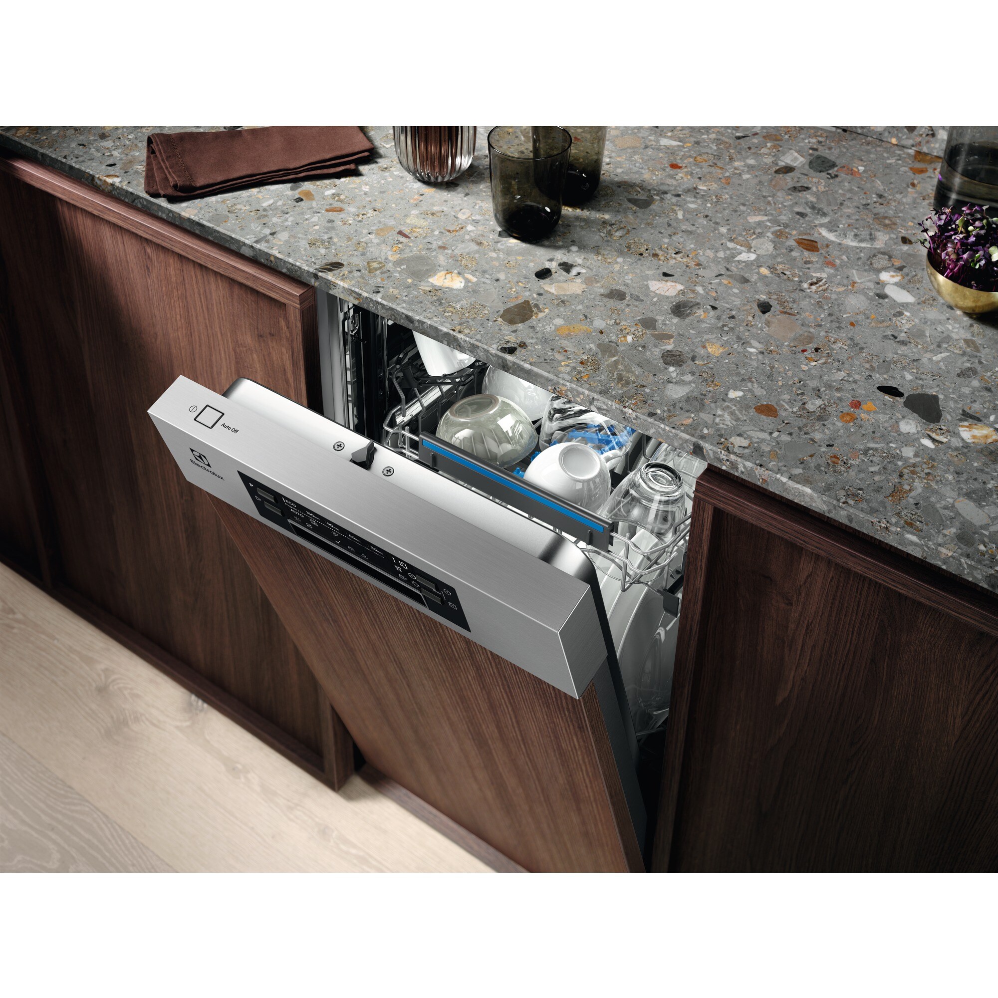 Electrolux 600 FLEX SatelliteClean EES42210IX - Myčka nádobí - s panelem 45 cm
