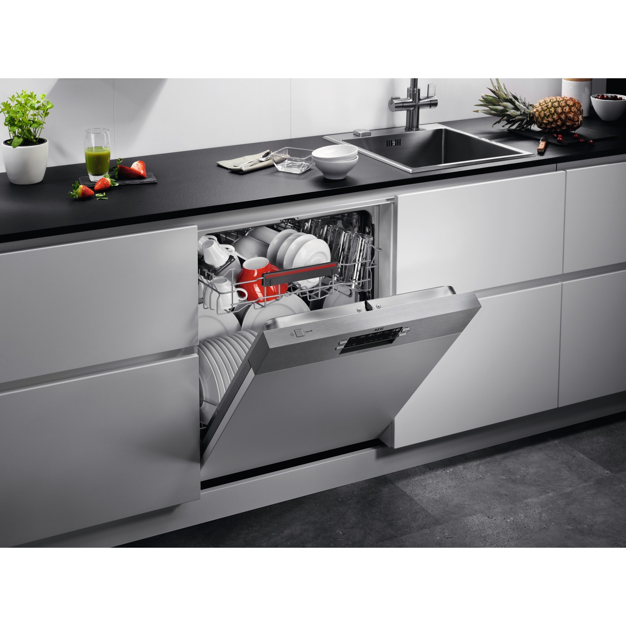 AEG Mastery AirDry FES5368XZM - Myčka nádobí - s panelem 60 cm
