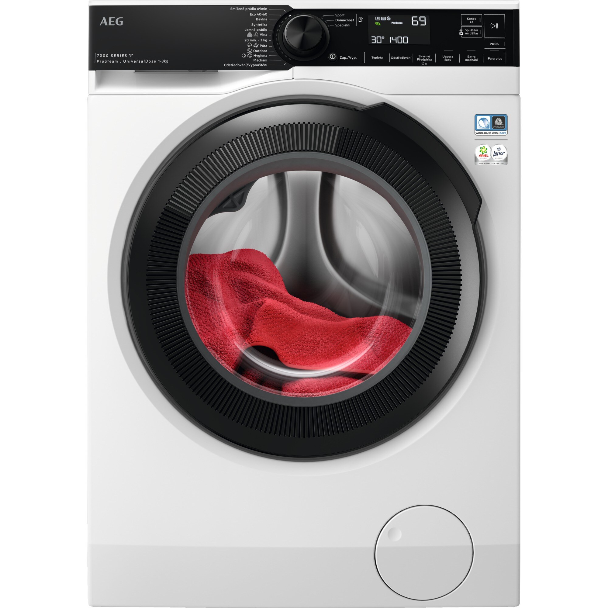 AEG 7000 ProSteam® UniversalDose LFR73844OC - Pračka předem plněná - hluboká