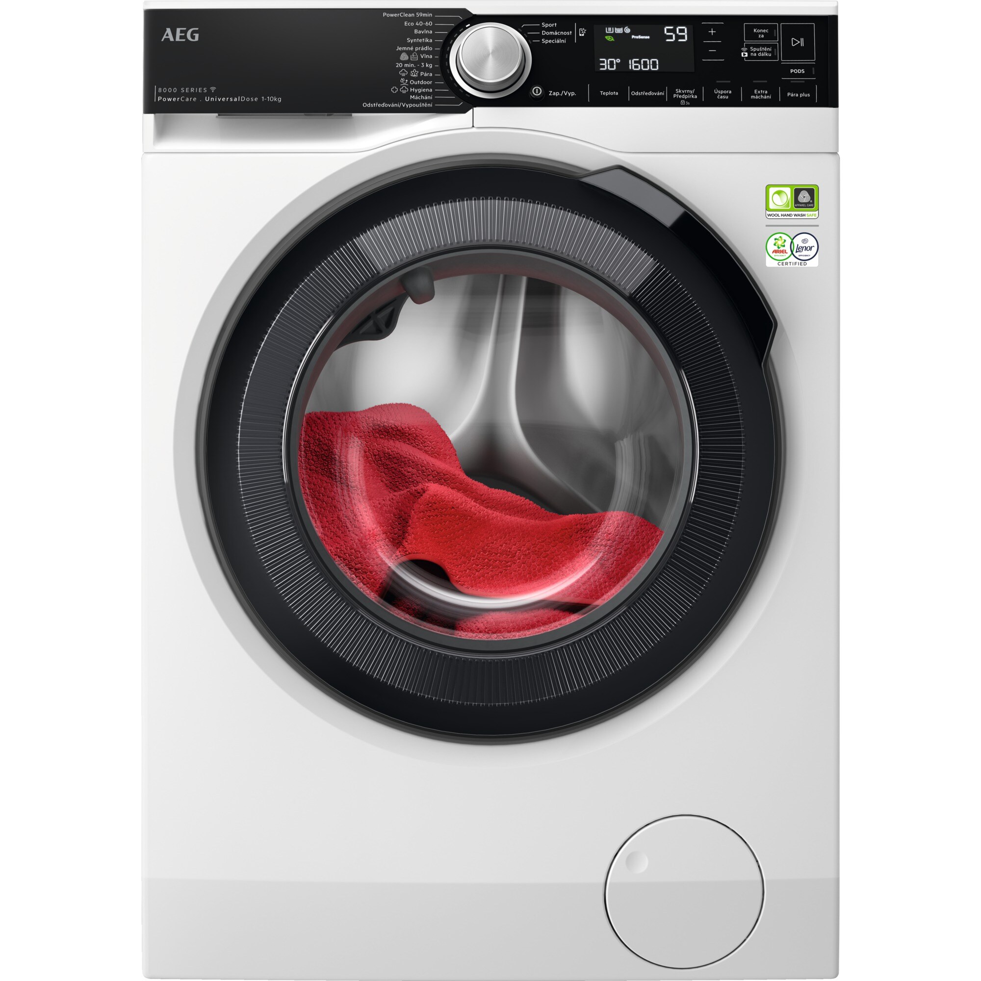 AEG 8000 PowerCare UniversalDose LFR85166OC - Pračka předem plněná - hluboká
