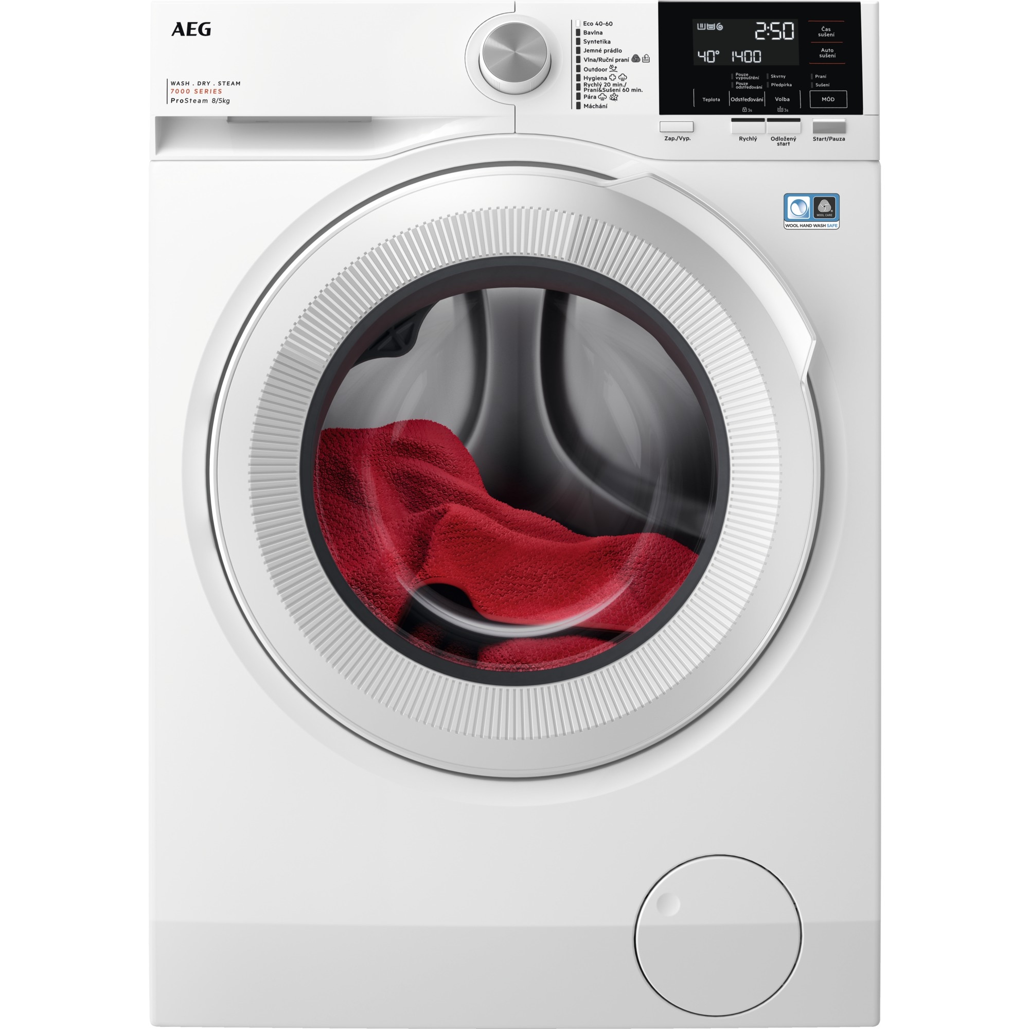 AEG 7000 ProSteam® LWR71842BC - Pračka kombinovaná se sušičkou
