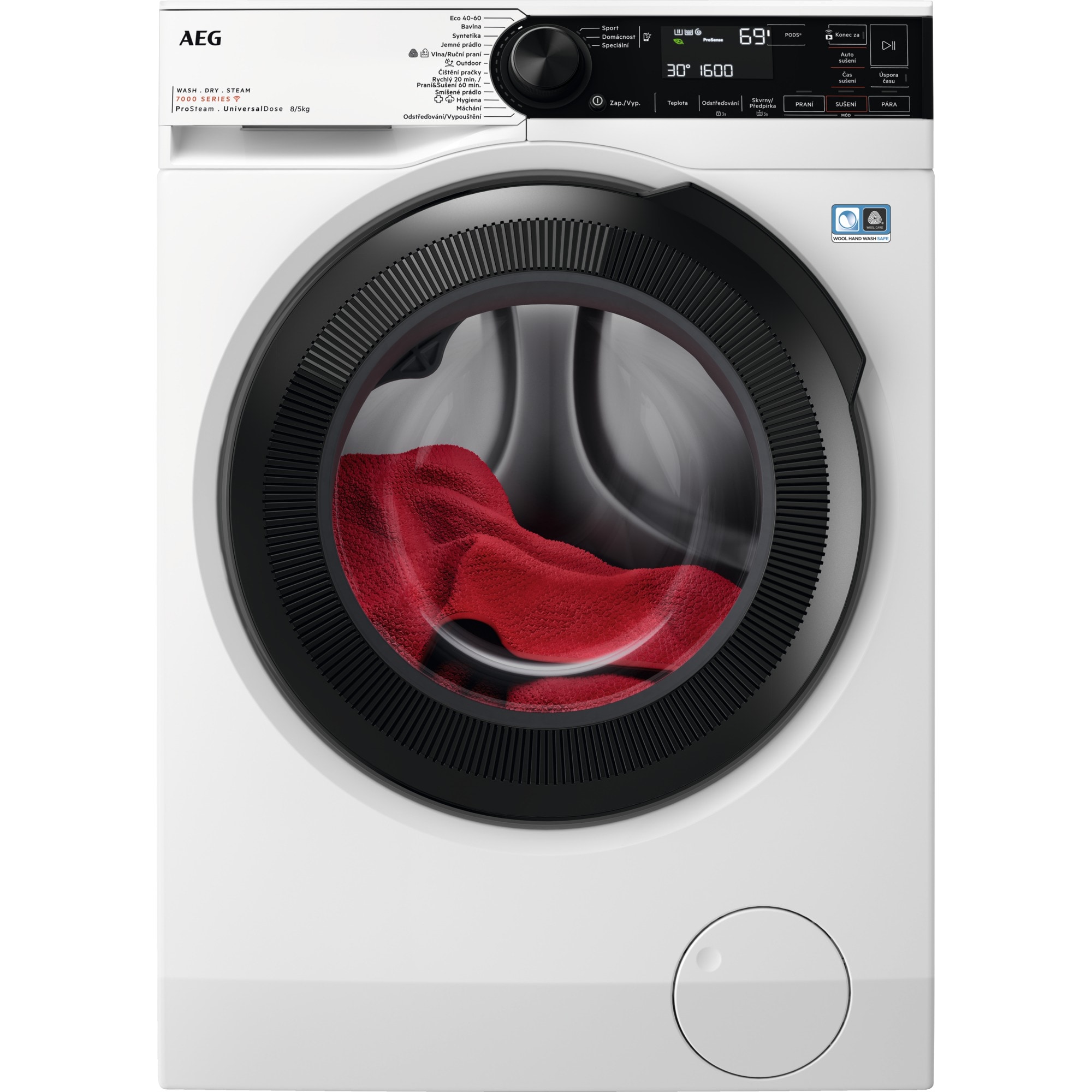 AEG 7000 ProSteam® UniversalDose LWR73864OC - Pračka kombinovaná se sušičkou