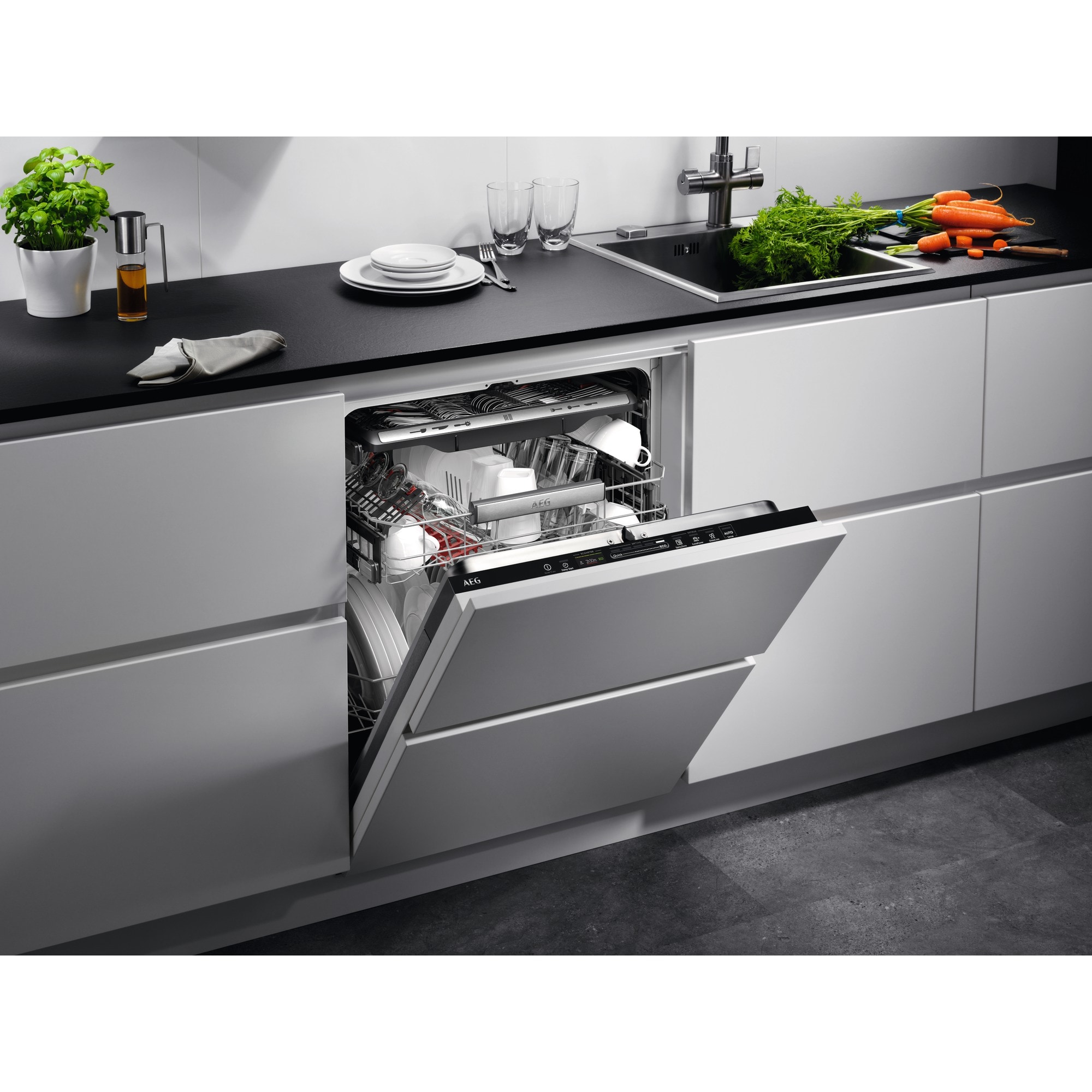 AEG 7000 GlassCare FSK75778P - Myčka nádobí - plně integrovaná 60 cm
